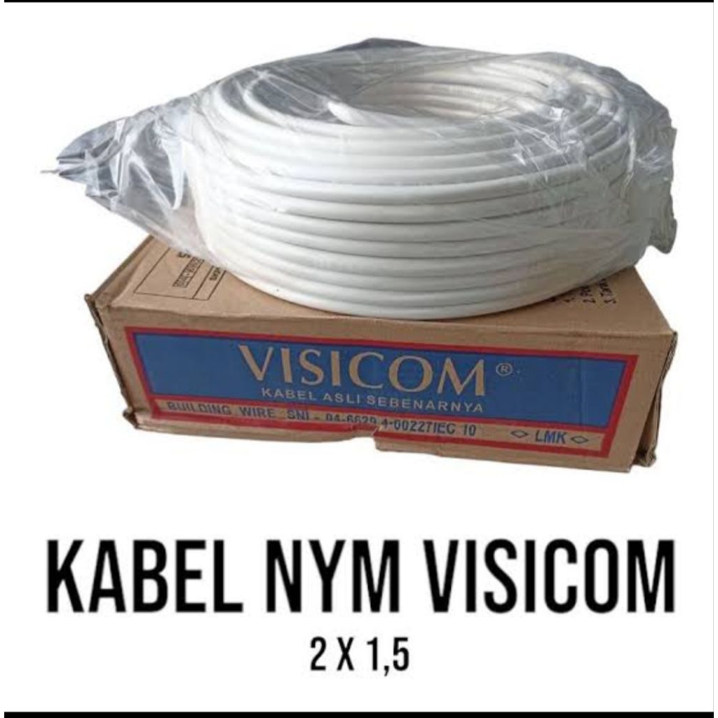 Kabel Visicom NYM TUNGGAL 2x1,5 per meter