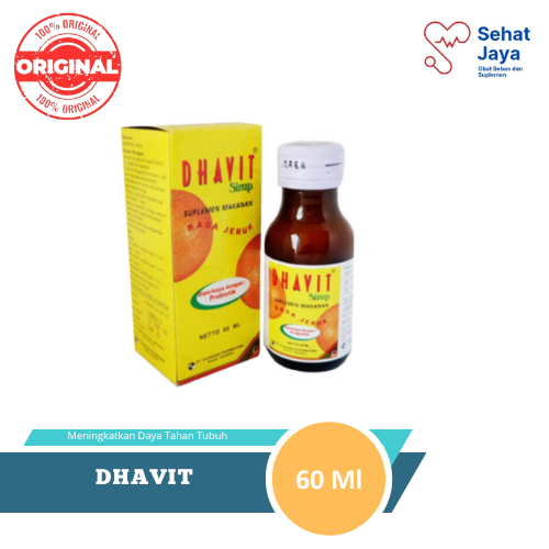 DHAVIT SIRUP 60ML SUPLEMEN KESEHATAN RASA JERUK