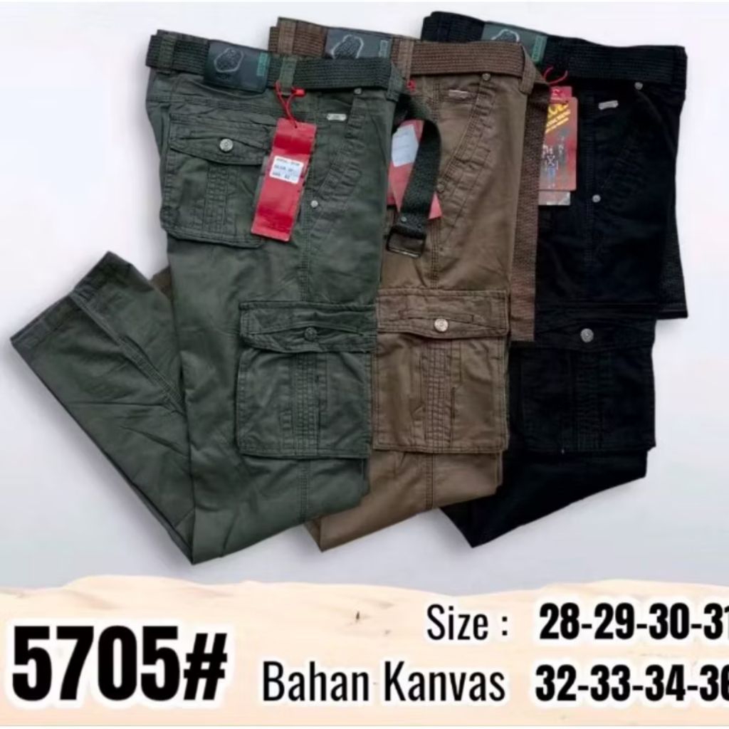 Celana Cargo Panjang Pria Import Ba Wang Cheng