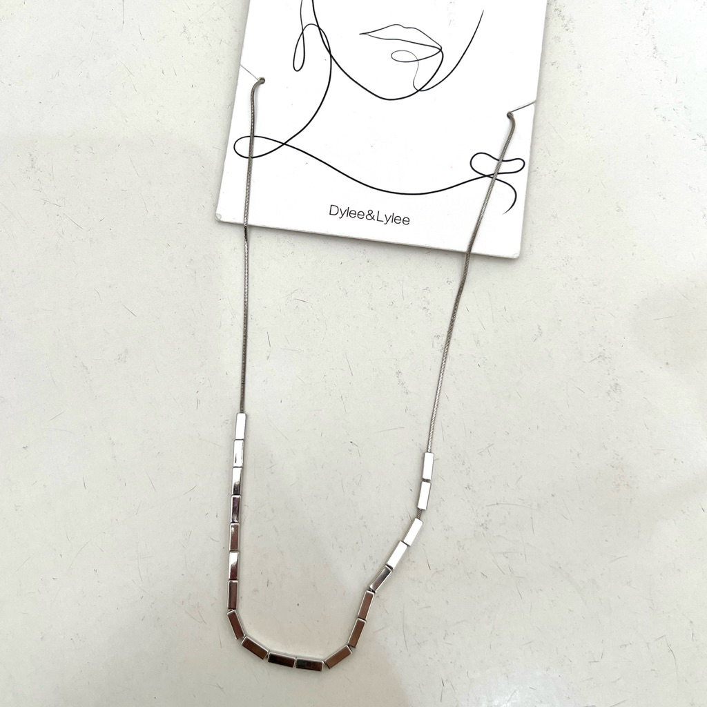 kalung silver Dylee&Lylee KKV / OHSOME - aksesoris wanita necklace baru (SALE)