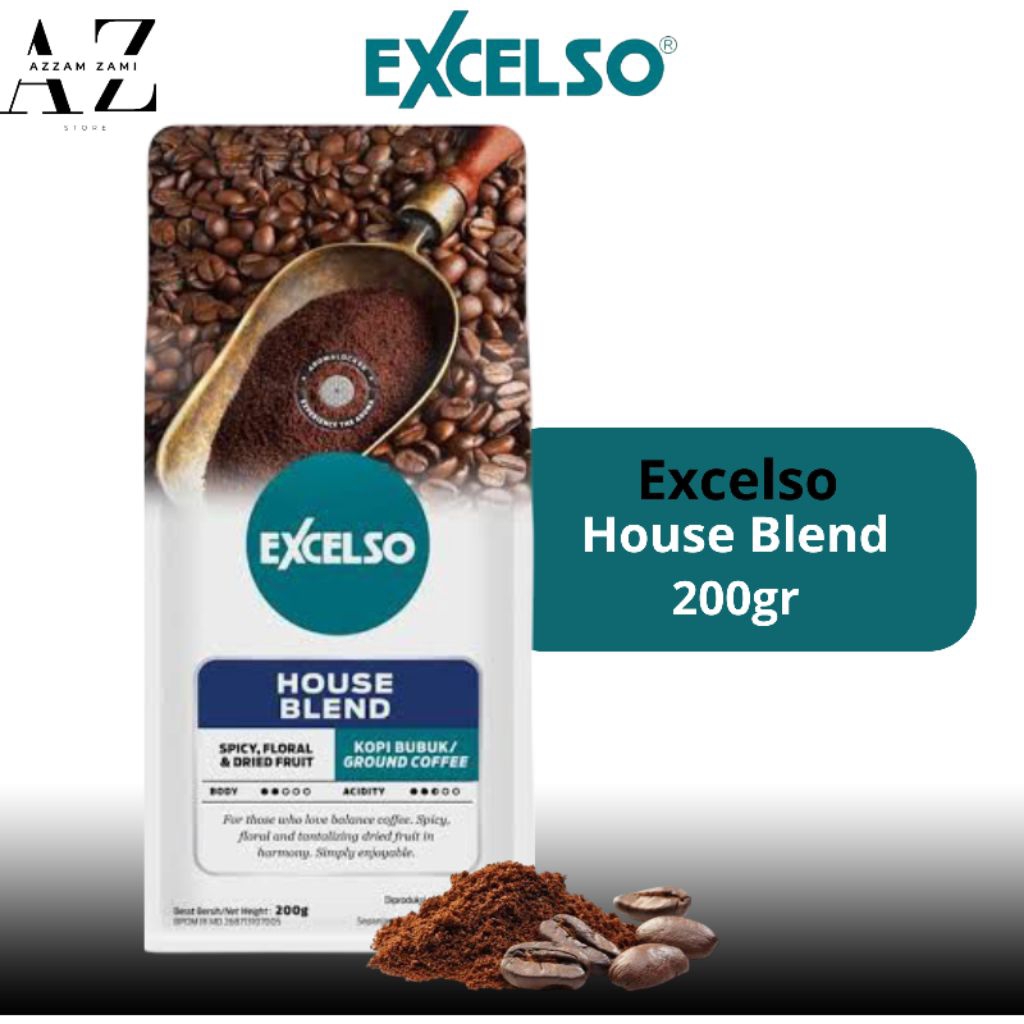 

EXCELSO House Blend Kopi Bubuk Murni Kemasan 200gr