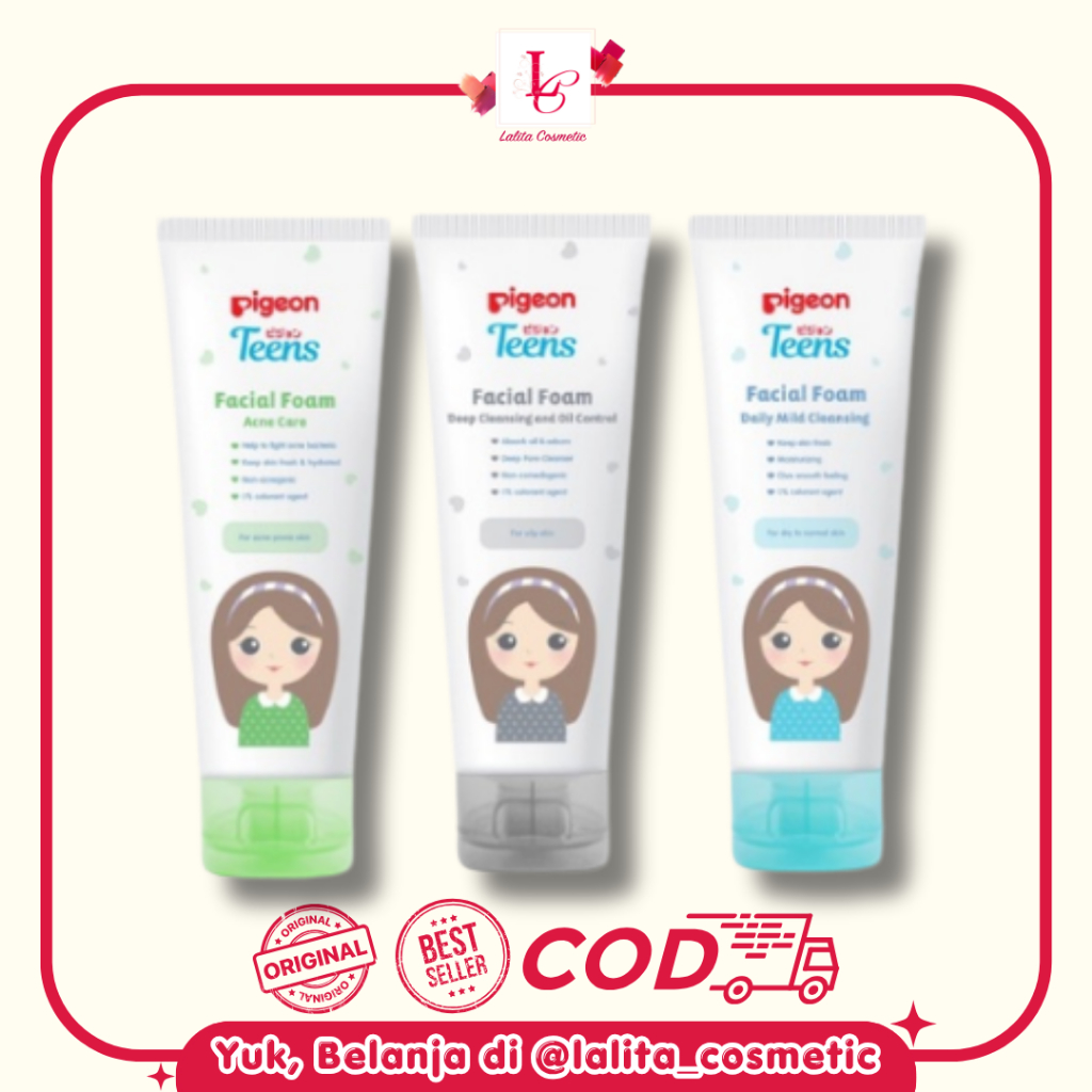 Pigeon Facial Foam Terbaru // Sabun Cuci Muka Pigeon Facial 100g