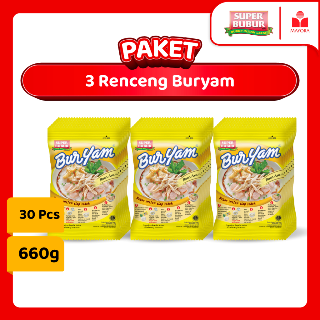 

Super Bubur Buryam Trio @220gr