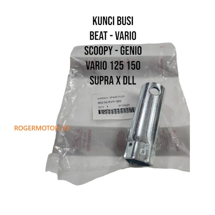 KUNCI BUSI BEAT VARIO 125 150 SCOOPY GENIO GRAND SUPRA X 125 ORIGINAL ASLI 89216-KVY-960