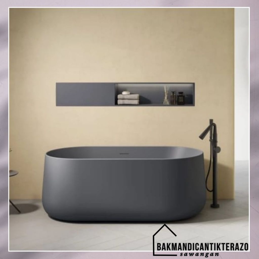 Bathtub Teraso/ Bathtub Oval Custom/ Bathtub Portable Minimalis