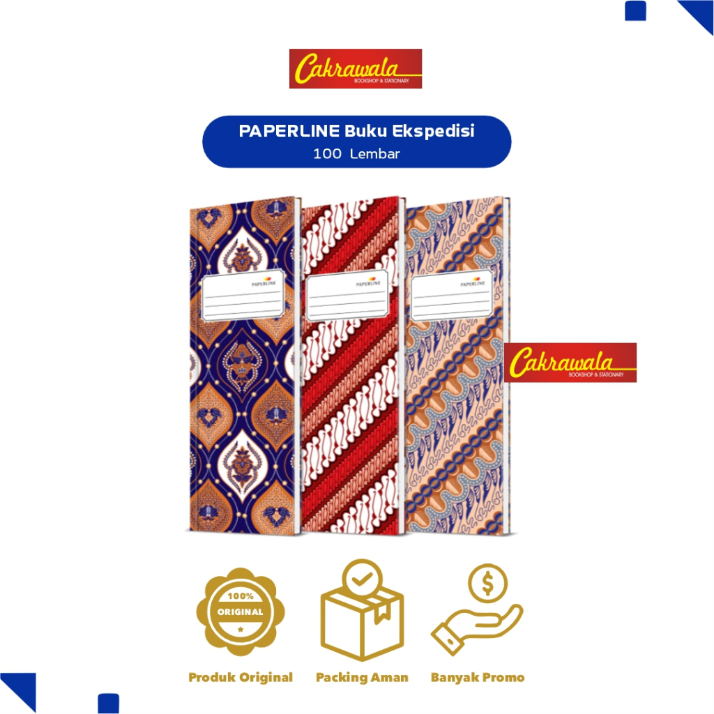 

PAPERLINE Buku Ekspedisi Isi 100 Lembar| Buku Catatan Harian Transaksi Kantor