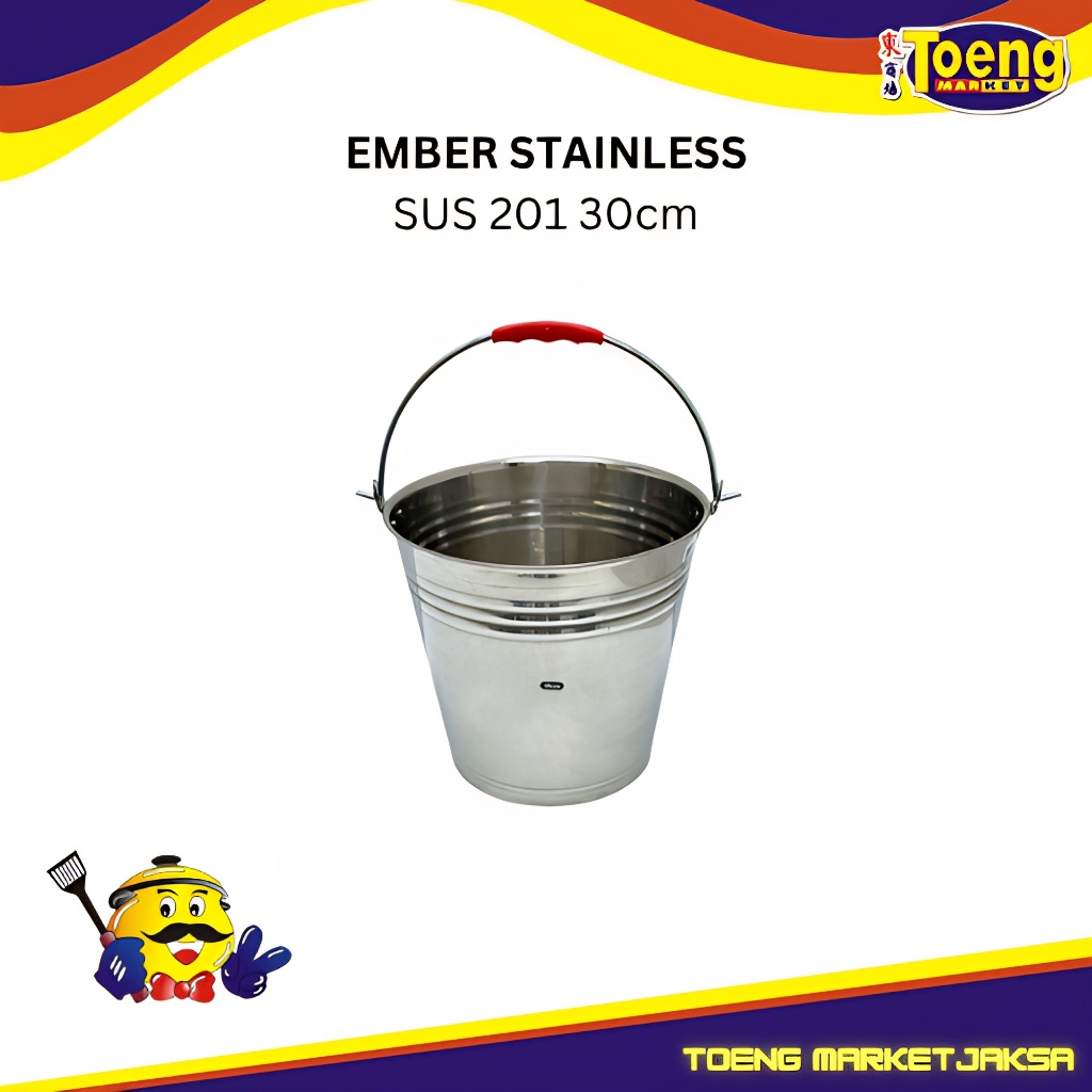 Ember Stainless Sus 201 Timba Air Stainless 201 30cm ZC