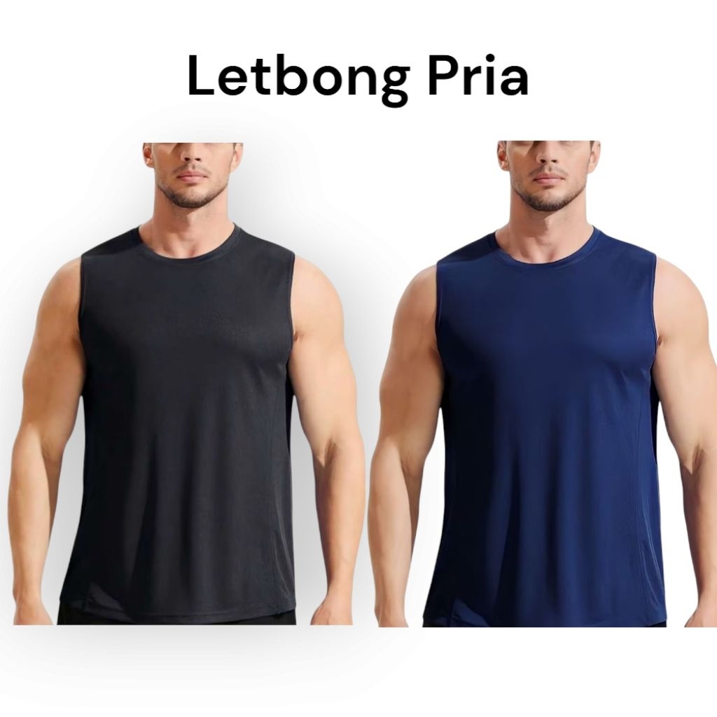 Paket 4 Pcs Super Hemat Singlet Pria Dewasa import Slim fit Kaos Kutang  Pressbody Tangtop Cowok Vir
