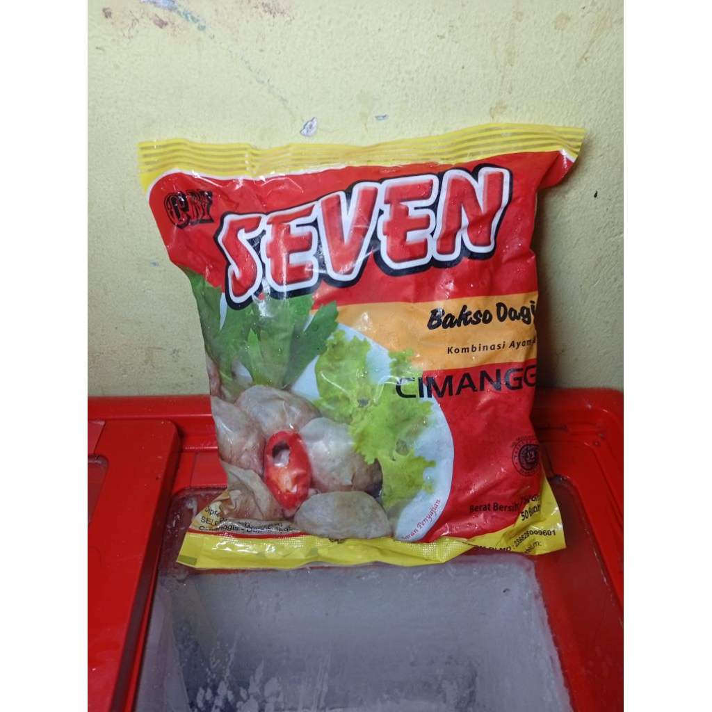 

Bakso seven kemasan 750gram isi 50butir