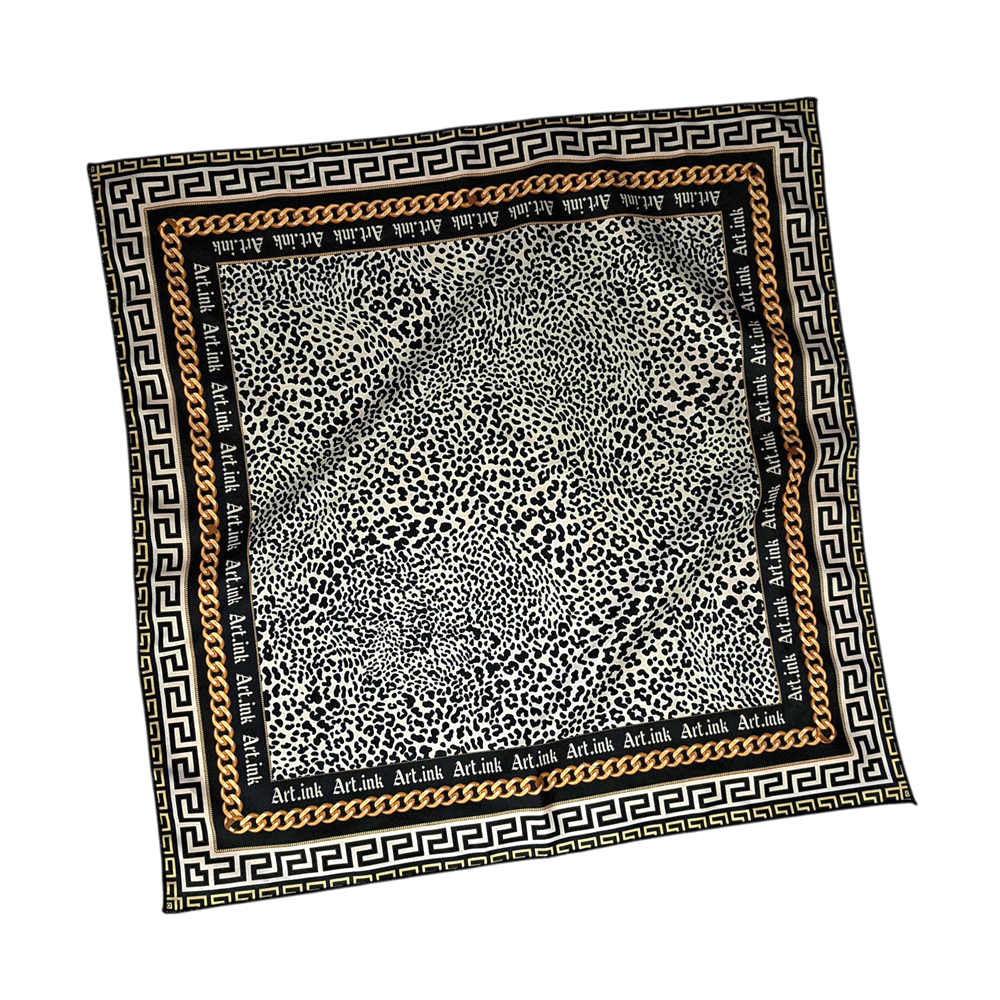GLORIUSS (PREMIUM) Slayer Bandana Scraft motif korean jepang - Slayer Bandana LEOPARD LUXURY