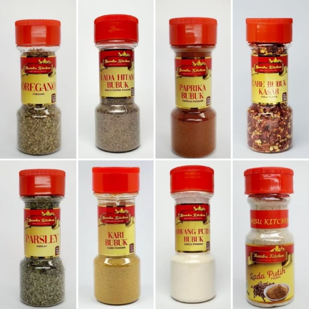 

Bumbu masakan bubuk 60 gram/Lada putih/Lada hitam/cabe bubuk/bawang putih bubuk/Kari/oregano/parsley