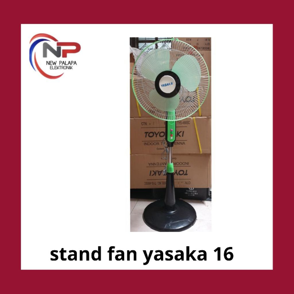 STAND FAN YASAKA 16" KIPAS ANGIN BERDIRI KAKI BULAT YASAKA/HRK/ARDO