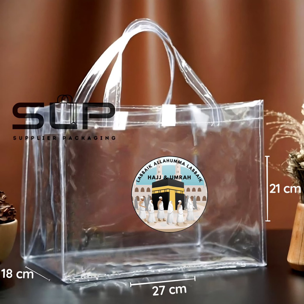 

tas mika bening transparant souvenir oleh oleh haji umroh tas mika hajj umrah gift from haji umroh