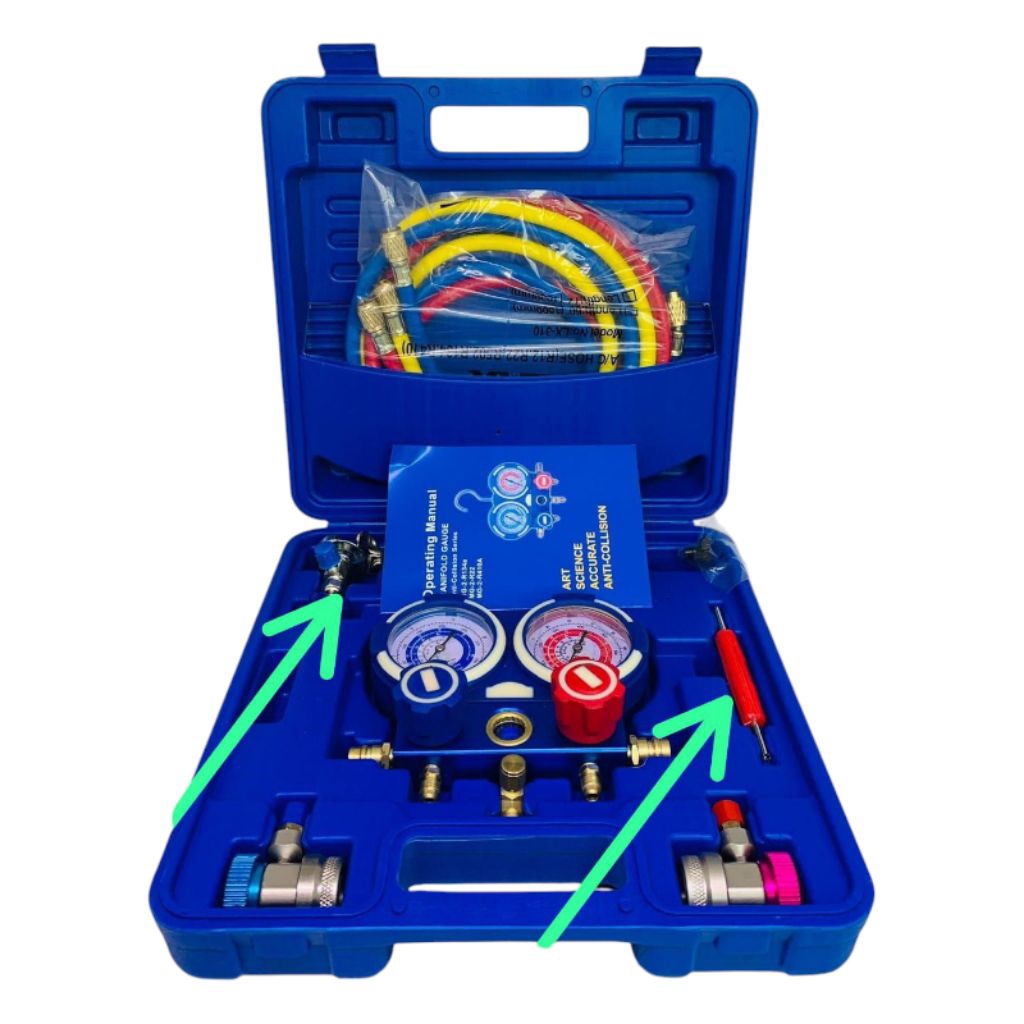 metera  manifold ac mobil alat pengisian freon ac mobil