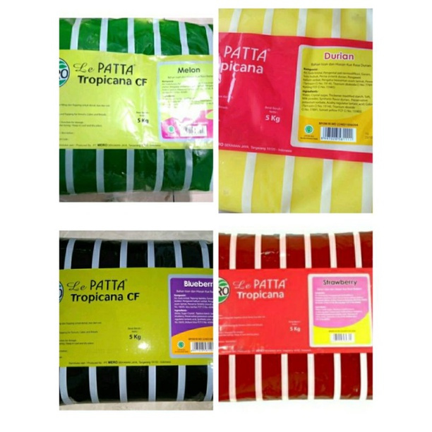 

SELAI LEPATTA TROPICANA FILLING SELAI OLESAN ROTI RASA BUAH KEMASAN REPACK KEEMASAN 500 GRAM