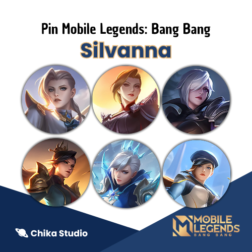 Pin Button Peniti Merchandise Mobile Legends: Bang Bang - Silvanna