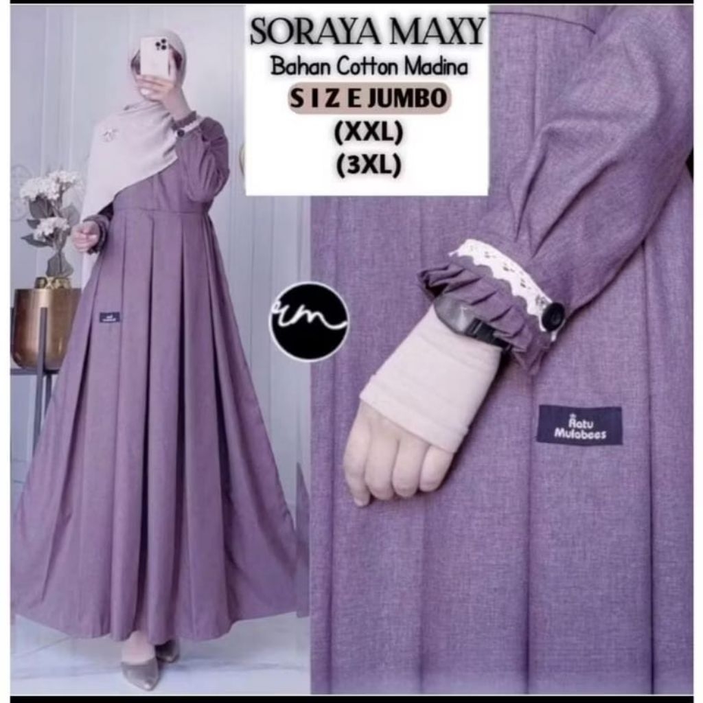 GAMIS SORAYA KATUN MADINAH TANGAN RENDA