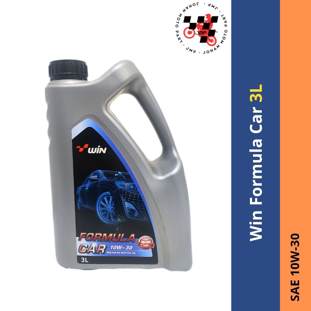 Oli Win Formula Car 10W-30 3L | Oli Mobil Bensin Irit & Halus SAE 10W30 API SL
