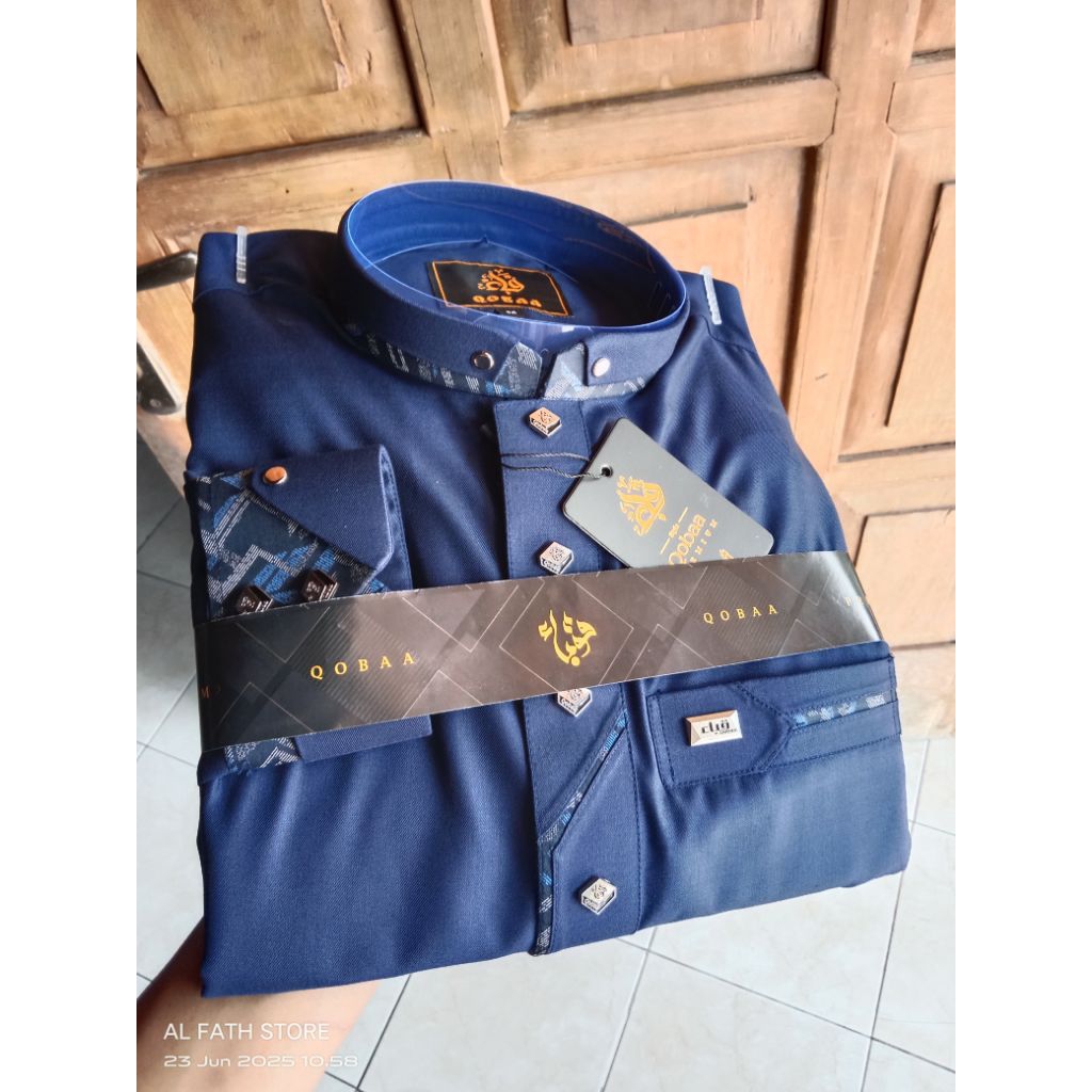 jubah qoba katun premium manset jubah temboro gamis pria muslim terbaru