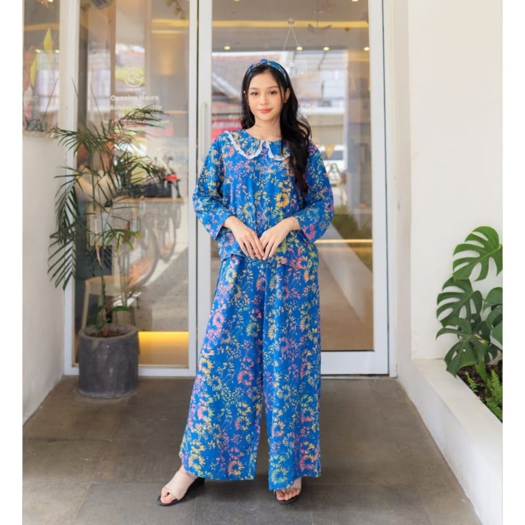 DIARIMBI - One Set Jelita Setelan Wanita Rayon Premium Ld 118-Setelan Jelita