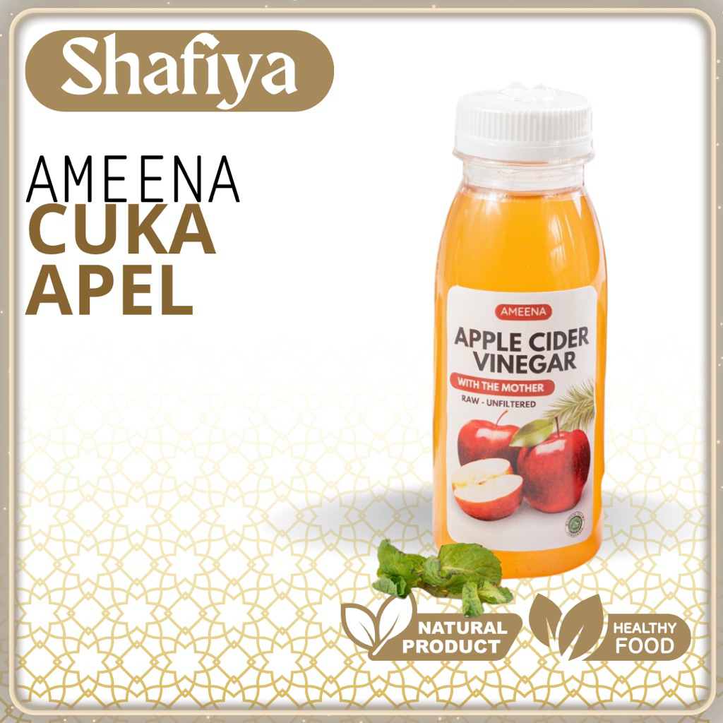 

[ MINI ] Apple Cider Vinegar With The Mother - Cuka Apel Organik 100ml | Ameena Premium Quality