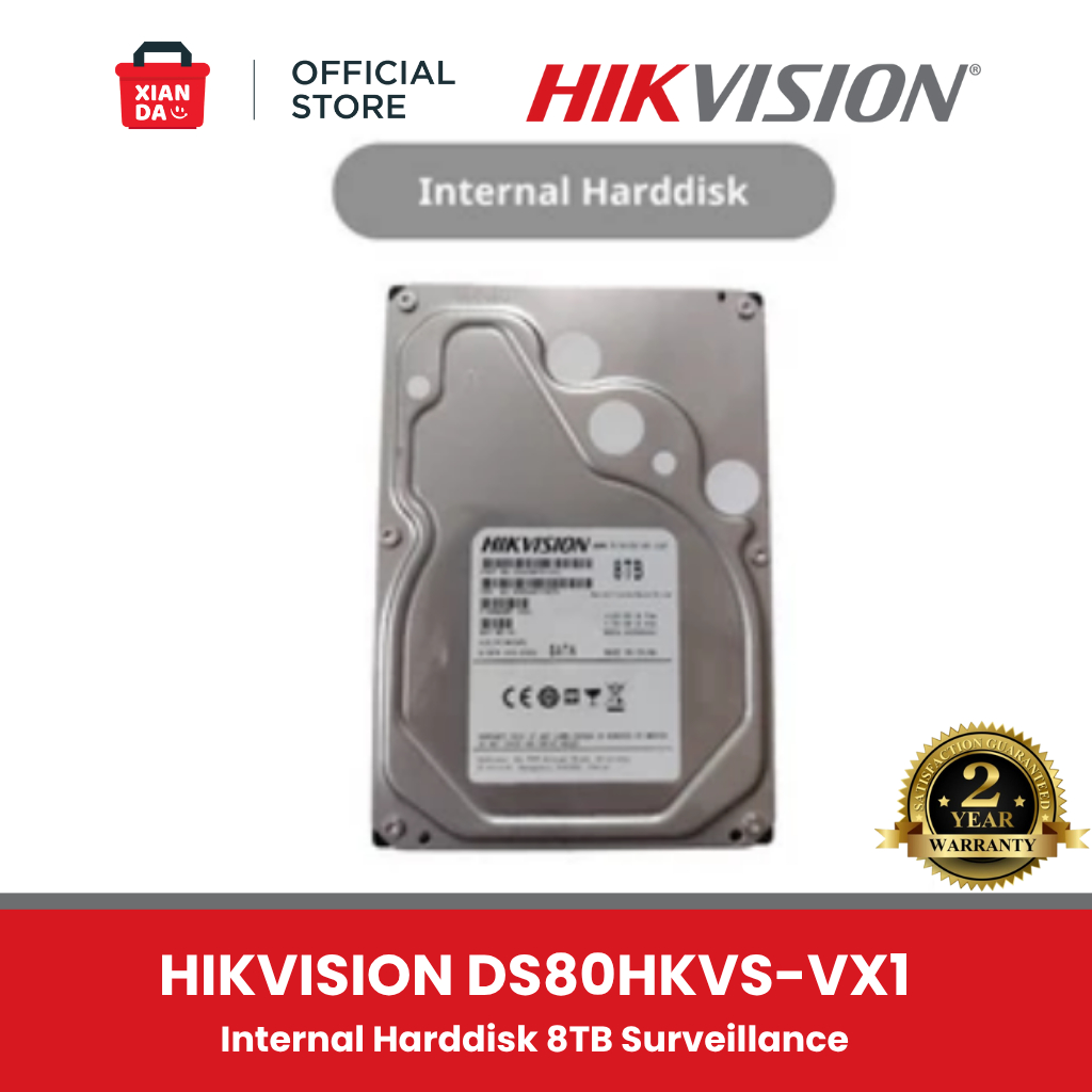 DS80HKVS-VX1 - HIKVISION INTERNAL HARDDISK 8TB SURVEILLANCE ORIGINAL GARANSI RESMI HDD 8 TERA TB HAR