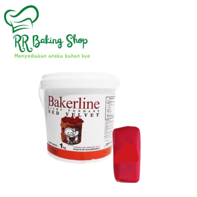 

BAKERLINE SILKY FONDANT 100 gram WHITE / BLACK VELVET / RED VELVET ]