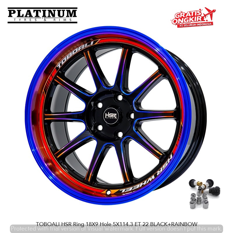 VELG HSR TOBOALI RING 18 COCOK UNTUK  LEXUS HILUX INNOVS RUSH CAMRY HSR TOBOALI