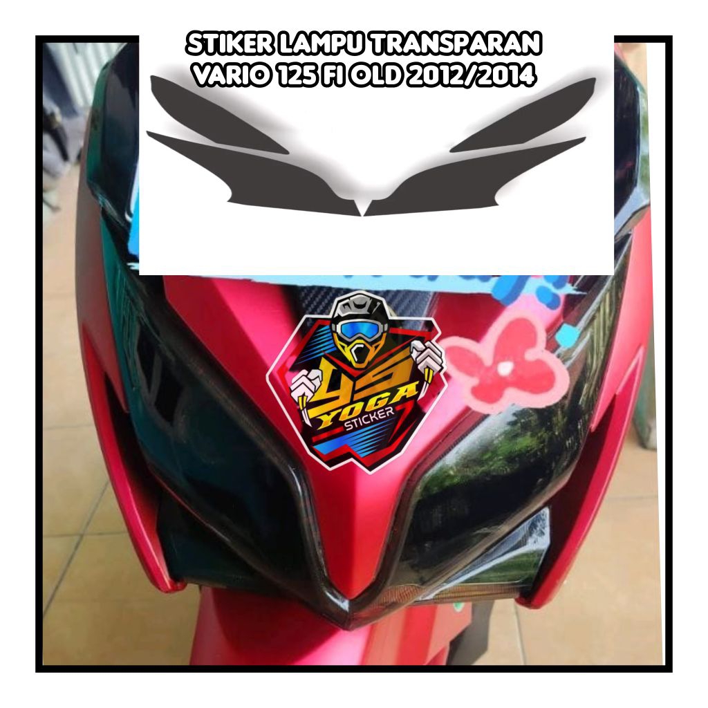 stiker lampu utama dan sein Vario 125 fi old