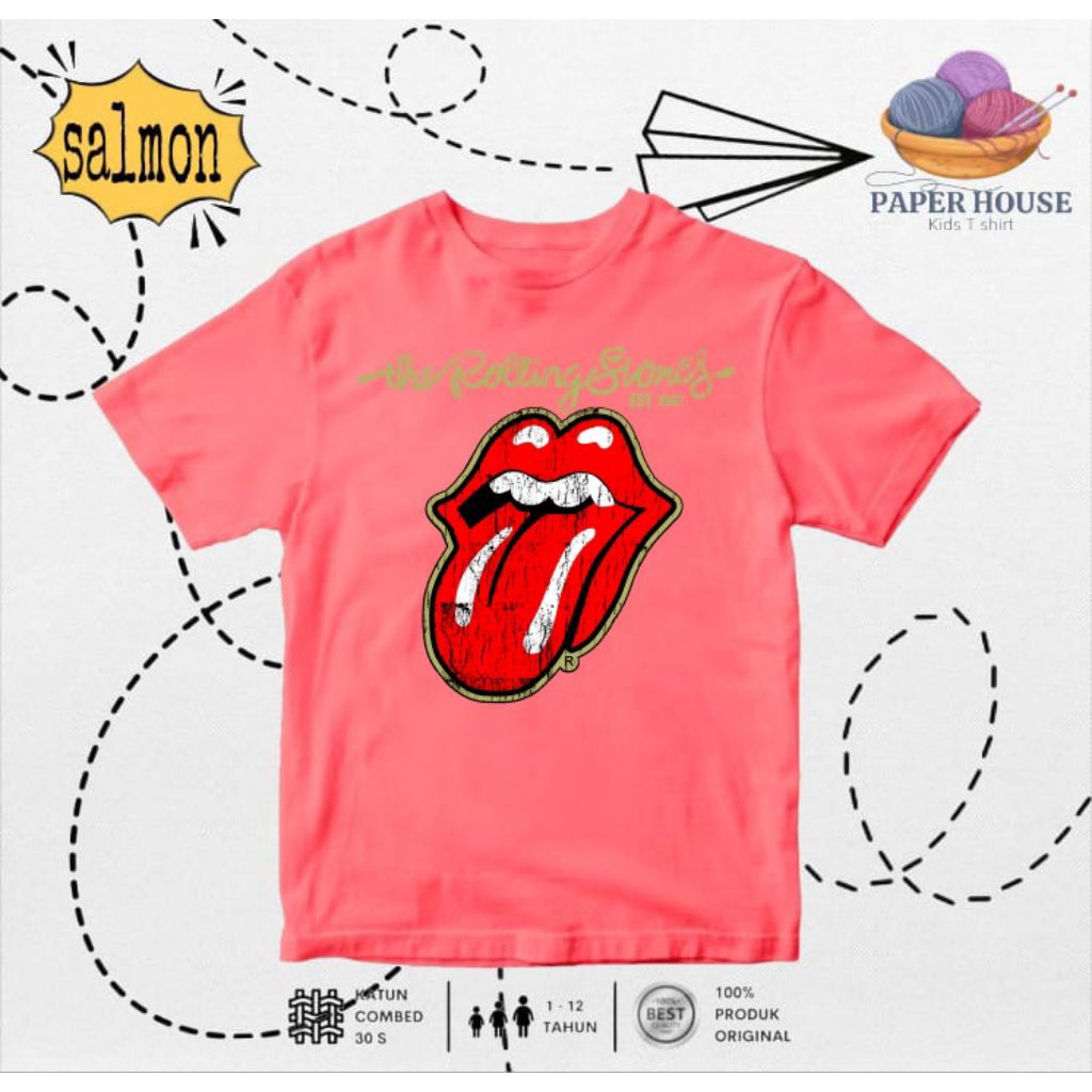EQTR - Baju Kaos Band Musik Metal Anak Laki-Laki/Perempuan Unisex Usia 1 - 12 Tahun Bahan Cotton Com