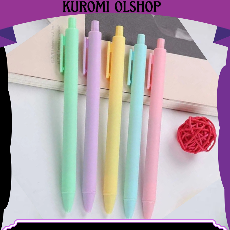 

PNM003 Pen Mekanik Macaroon Pulpen Warna Pastel Tinta Hitam Alat Tulis Sekolah&Kantor Pen Mekanik 0.5mm