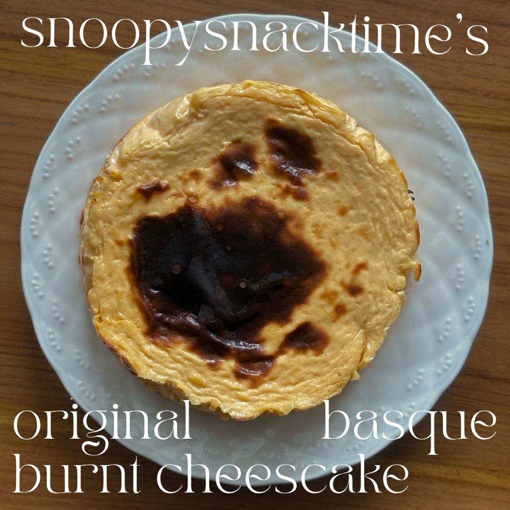 

whole burnt basque cheescake by snoopysnacktime