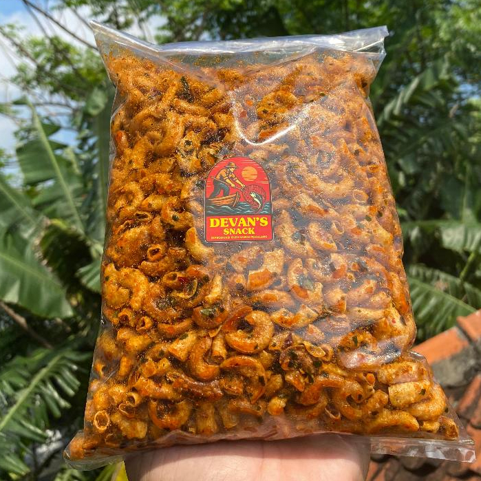 

DEVAN'S - Makaroni Cikruh Kriuk Pedas Daun Jeruk - Makaroni Renyah Balado Kemasan150g 250g 300g 500g