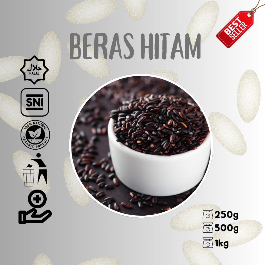 

Beras Hitam | Beras Hitam Organik Premium I Sehat & Kaya Antioksidan | Berat Varian I