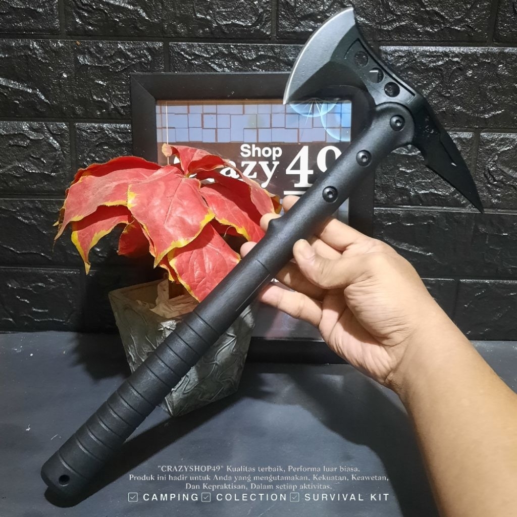 KAPAK SOG MULTI-FUNGSI OUTDOOR CAMPING 2 IN 1 / KAPAK SURVIVAL / SURVIVAL KIT