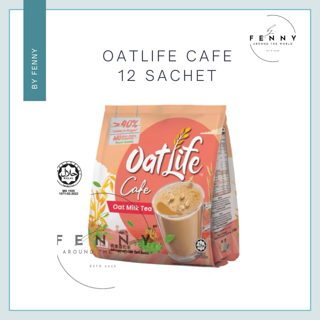 

OATLIFE CAFE - OAT MILK TEA - 40% Lower Sugar - No Creamer Low Sugar - Original Malaysia