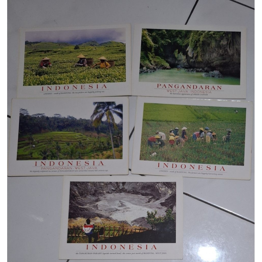 

5 lembar kartu pos bandung/bandung postcard