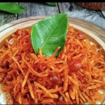 

kentang mustofa kacang pedas