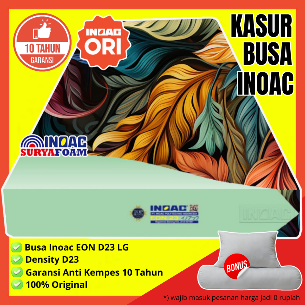 Kasur Busa Inoac EON Density 23 Garansi 10 Tahun 200x200 / 200x180 / 200x160 / 200x120 / 200x90 Asli