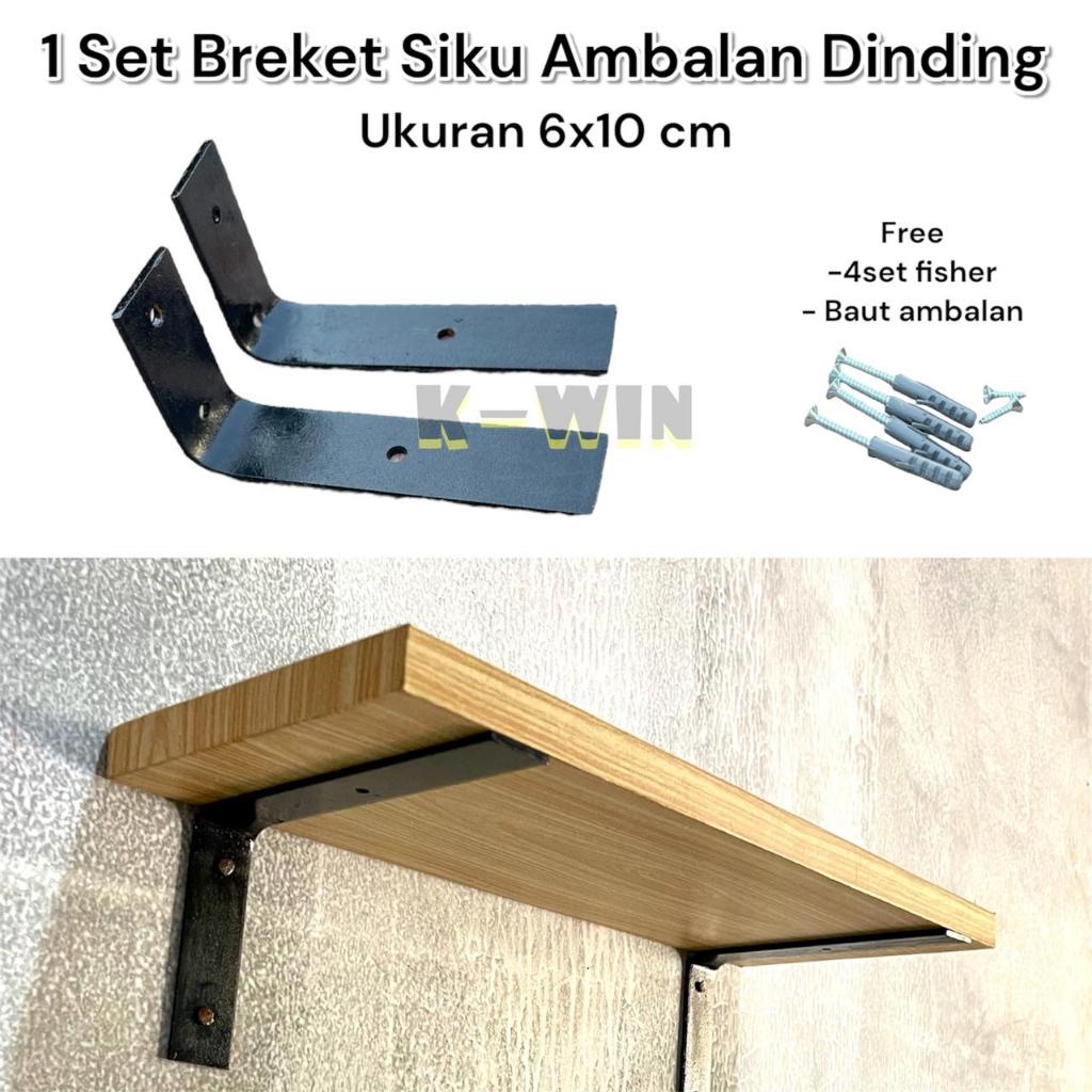 siku besi penyangga hiasan rak dinding Siku Besi Ambalan Bracket Rak Dinding Ambalan Besi Siku Rak /
