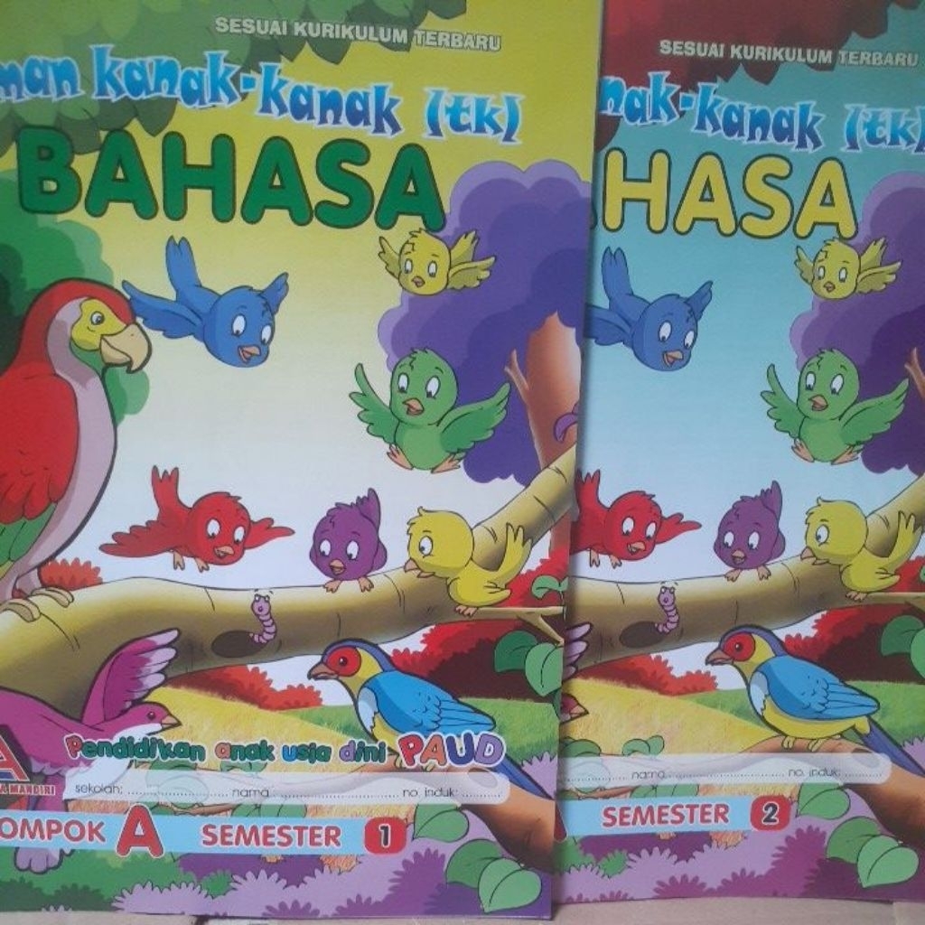 Buku BAHASA Kelompok A dan B - untuk TK/PAUD