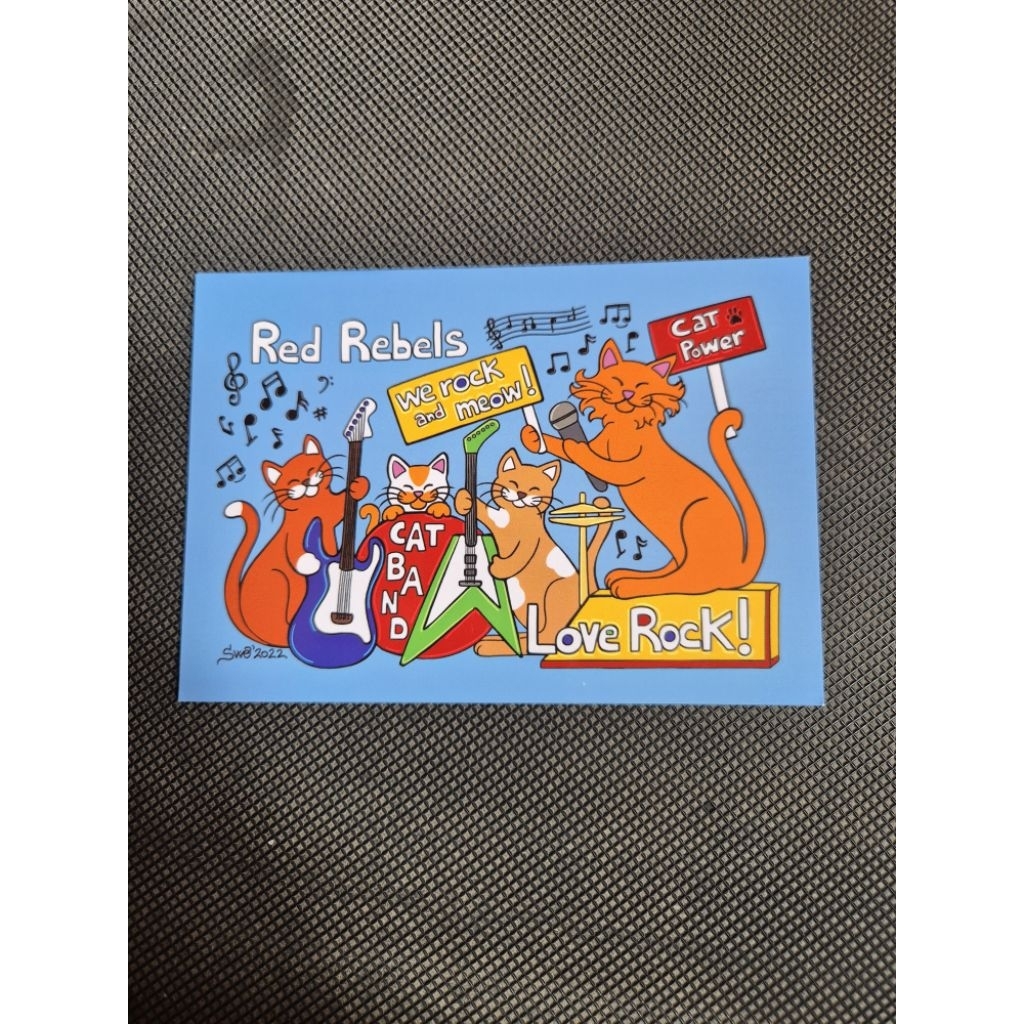 

kartu pos kucing titina/titina cat postcard