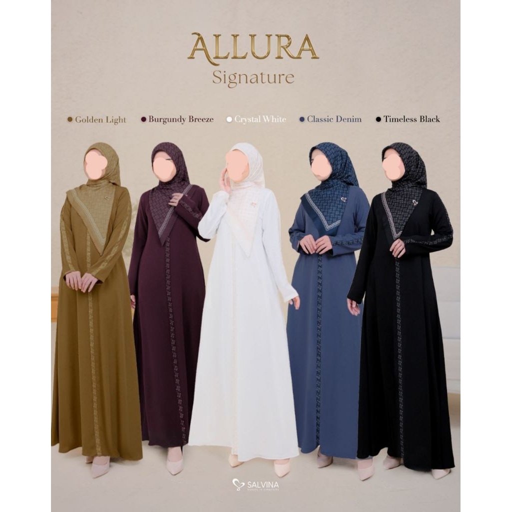 Salvina - Allura Dress Abaya Gamis Polos
