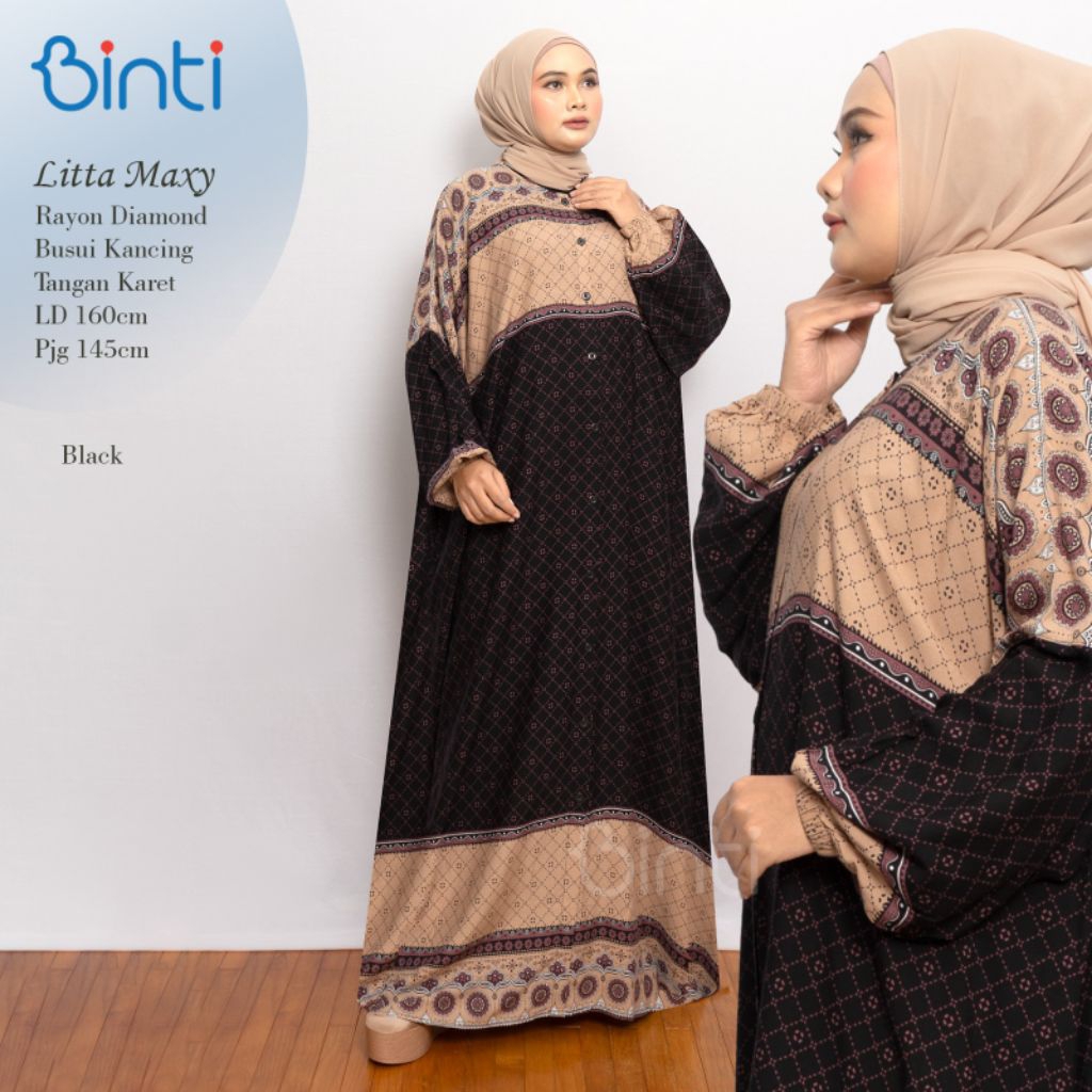 Adiba maxy gamis jumbo ORI binti