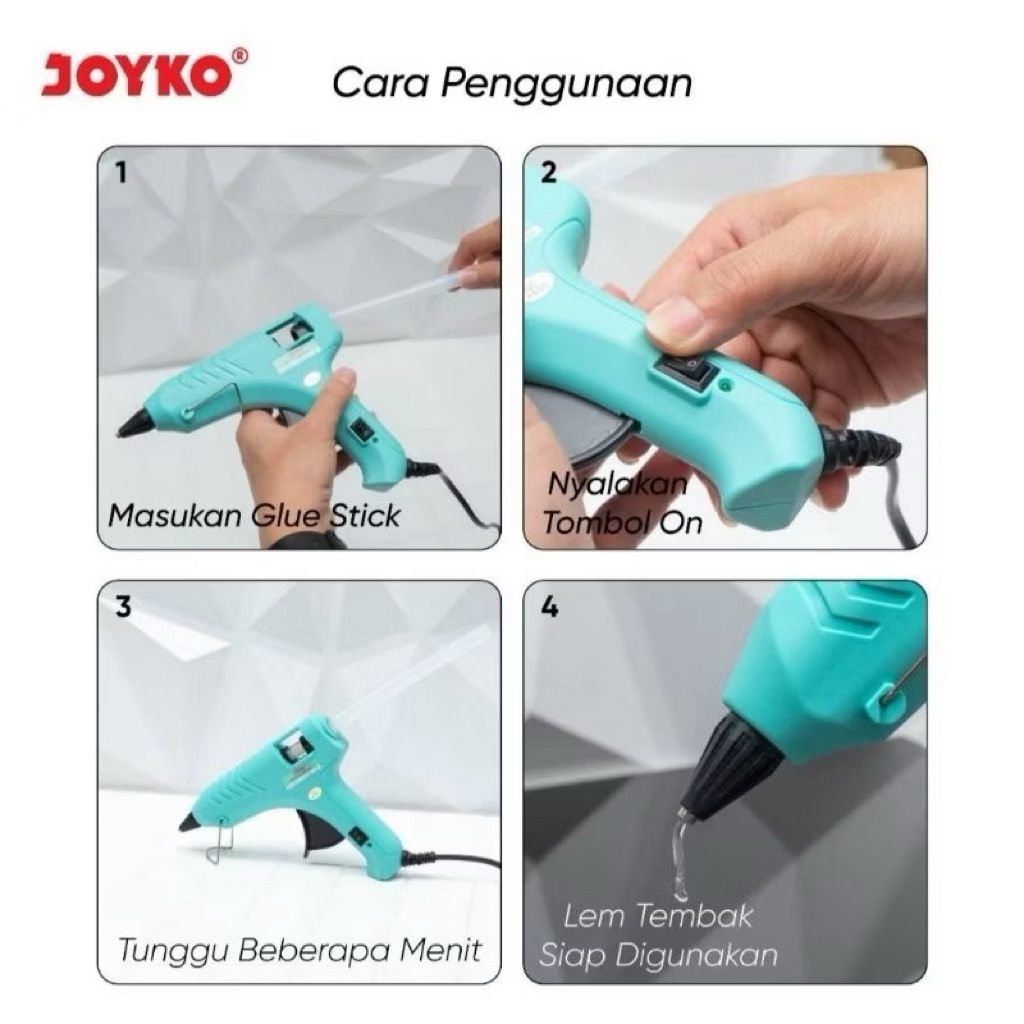 

Mesin Hot Melt Glue Gun Joyko Besar GG -856 pastel (1pcs)