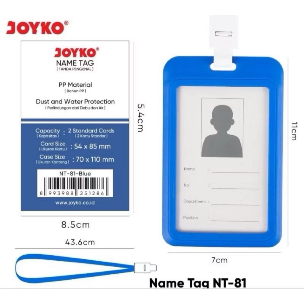 

Name Tag Joyko NT-81 (1pcs)