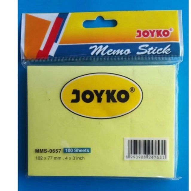 

joyko memo stick MMS-0567 102x77mm, 4x3 inch 100 sheets