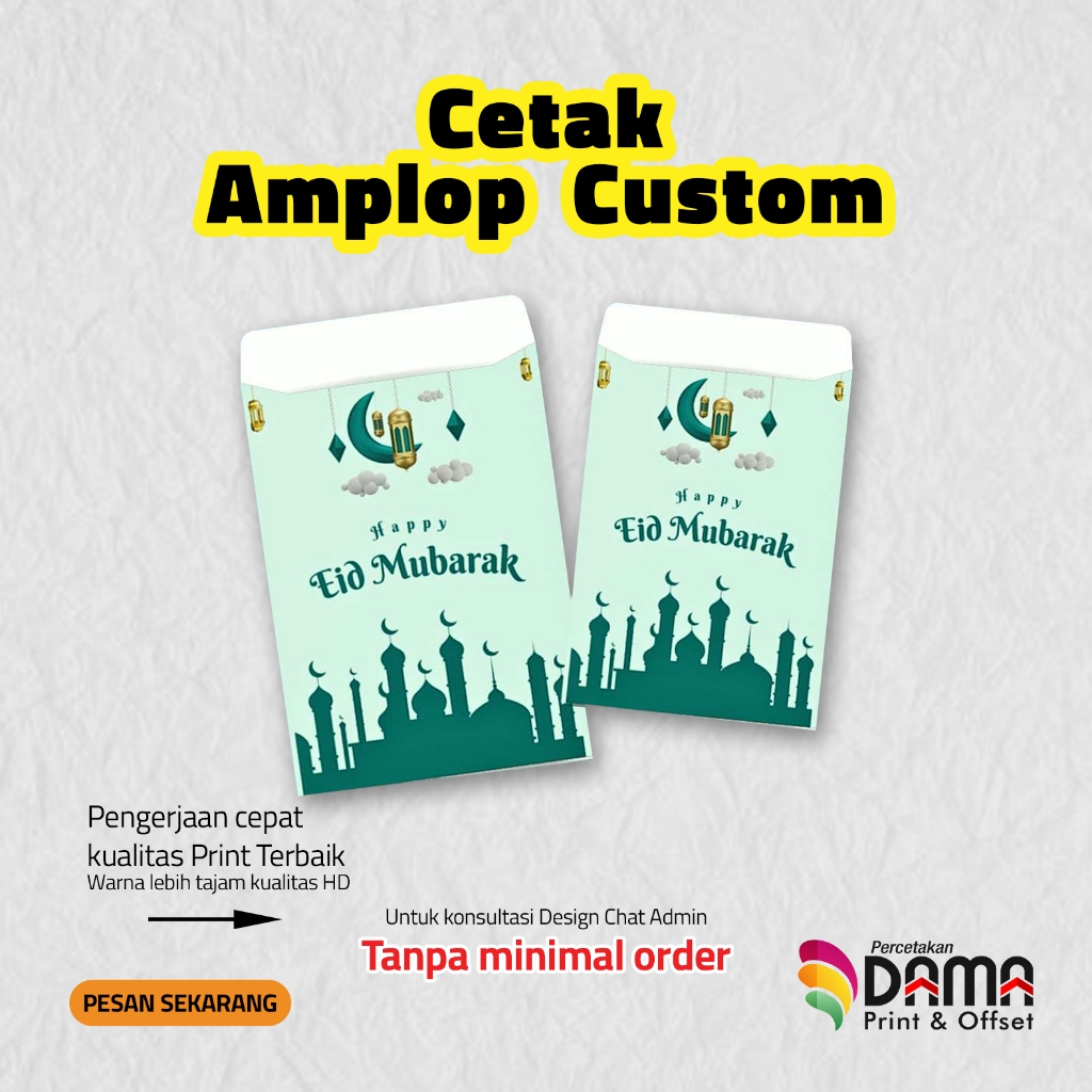 

CETAK AMPLOP LEBARAN CUSTOM / AMPLOP MURAH / AMPLOP HARI RAYA MURAH