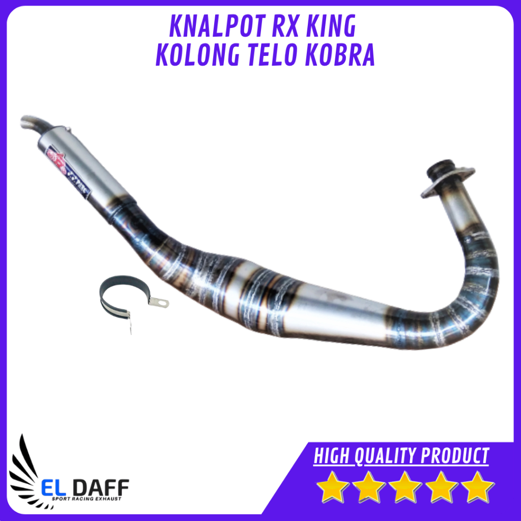 Knalpot RX King telo cobra kobra kolong YY Pang bahan plat galvanis Muffler exhaust