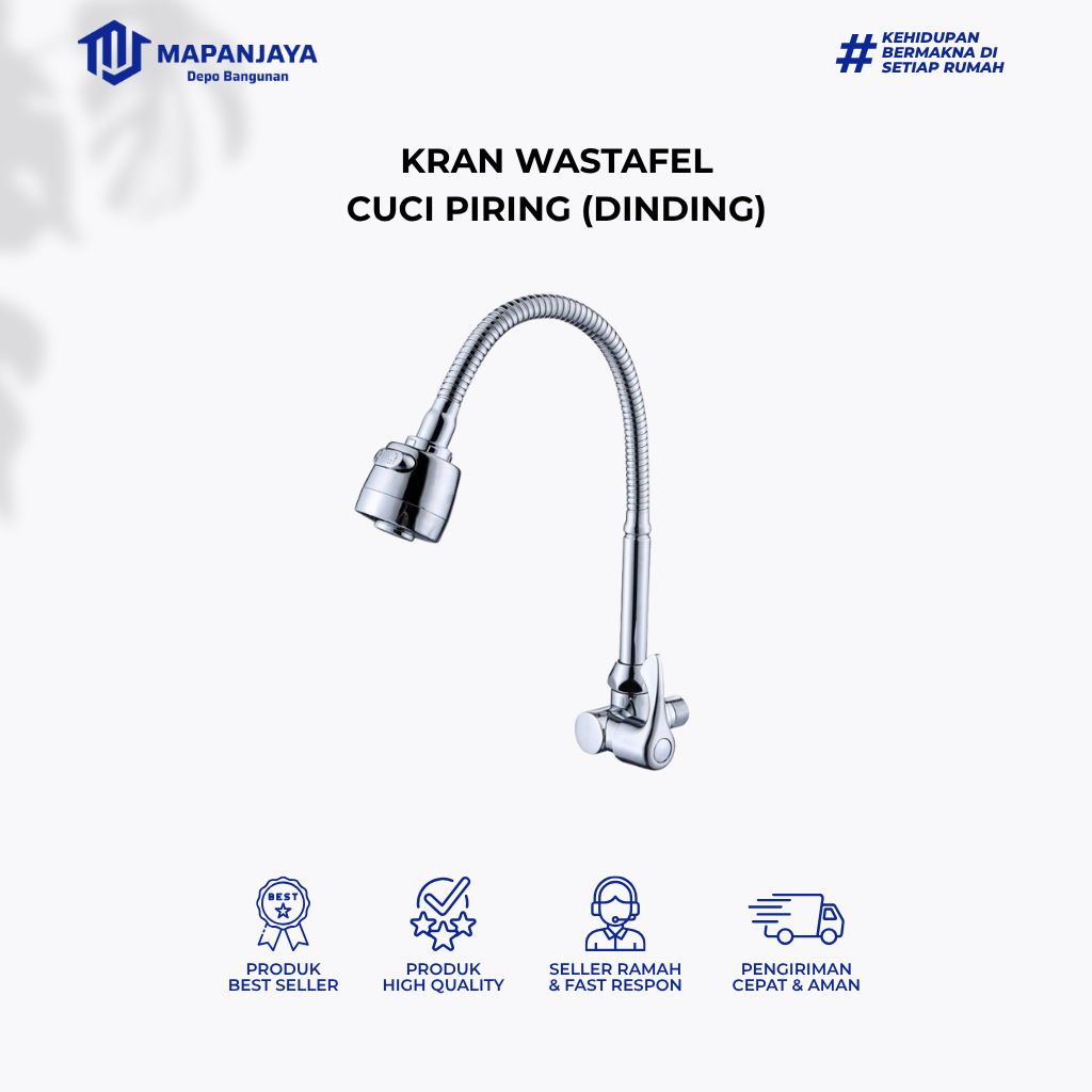 KRAN WASTAFEL CUCI PIRING ( DINDING)